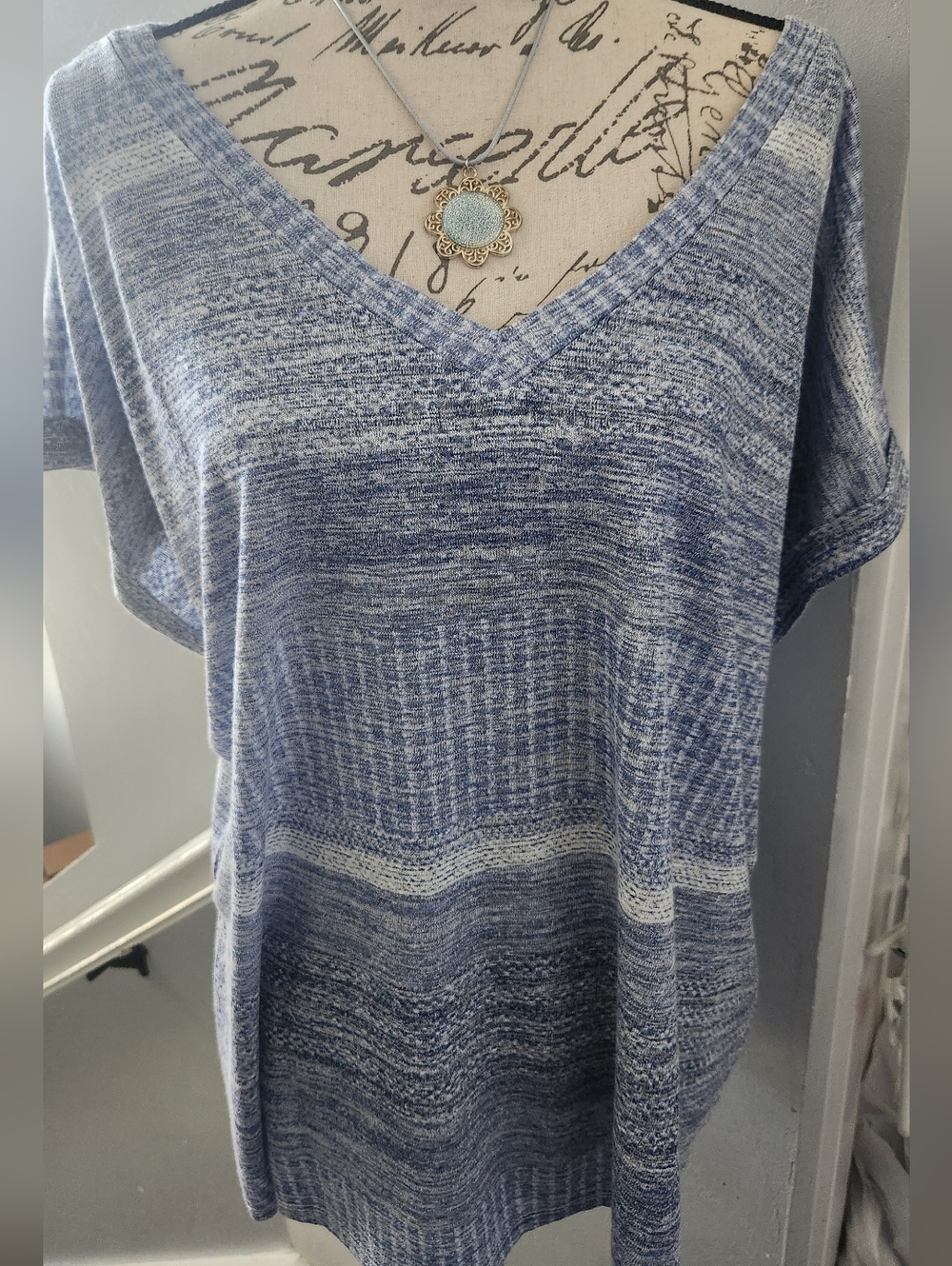 NWOT Bobeau V-neck Women's 2X Short Sleeve Top